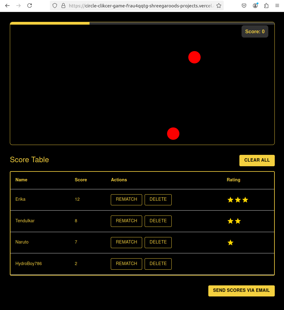 Circle Clicker Game