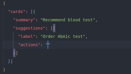 Suggestion with Action