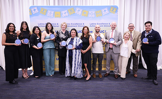 UCI Latino Excellence and Achievement Awards Dinner leaders, graduate students, staff and faculty