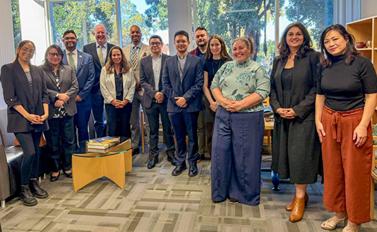 UC Irvine Law leaders, campus partners, and LL.M. and J.D. students came together to discuss potential collaborative initiatives.