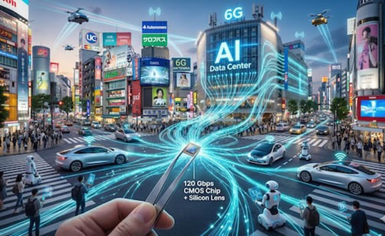 Graphic of AI connecting a city