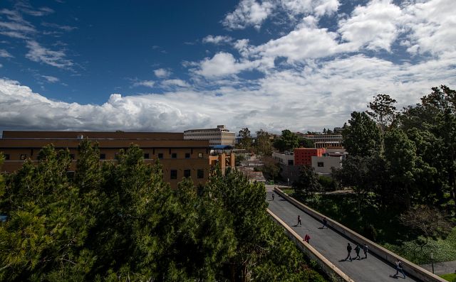 A dramatic sky between storm showers at UCIphoto: Steve Zylius/UCI