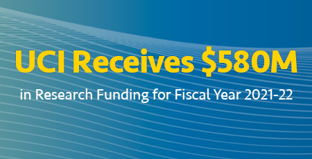 UCI Receives $580M in Research Funding for Fiscal Year 2021-22