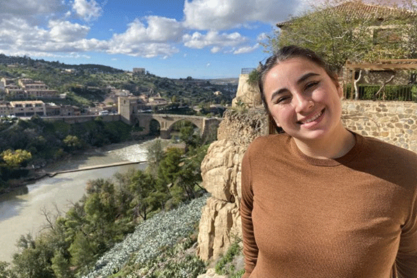 Elizabeth Hafen '22 is currently in Madrid, researching Spain's immigration policies, as part of the Fulbright Program. Courtesy of Elizabeth Hafen