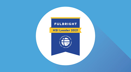 Fulbright HSI Leader 2021 badge