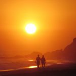 Sunset at Crystal Cove by Barbara Robison