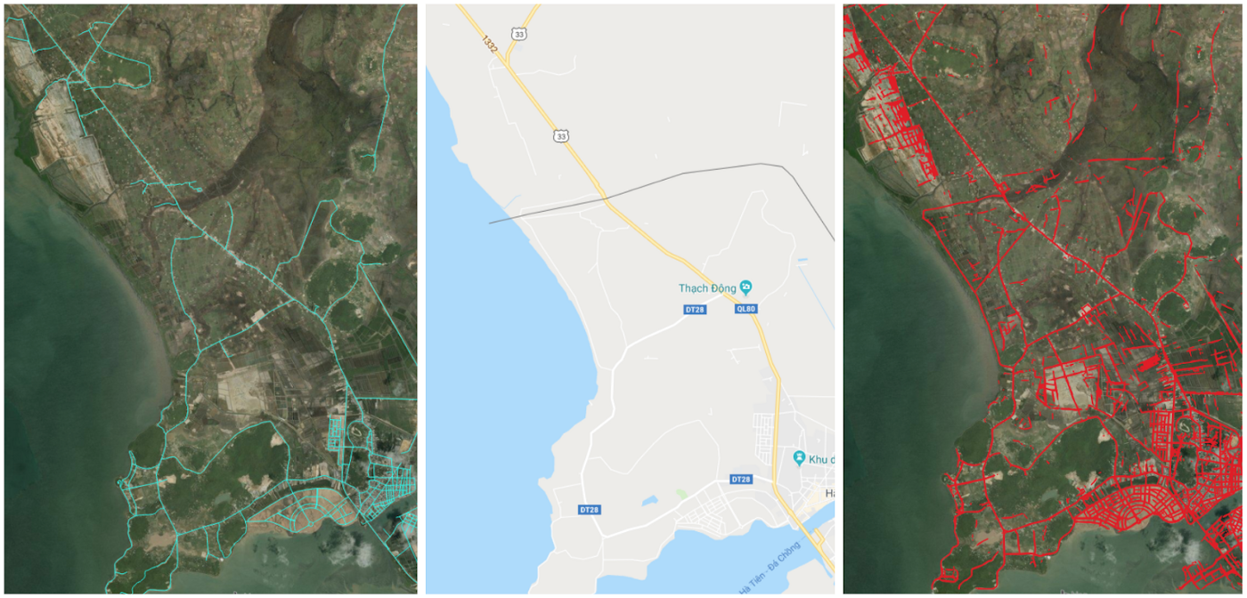 OSM road networks in Cambodia