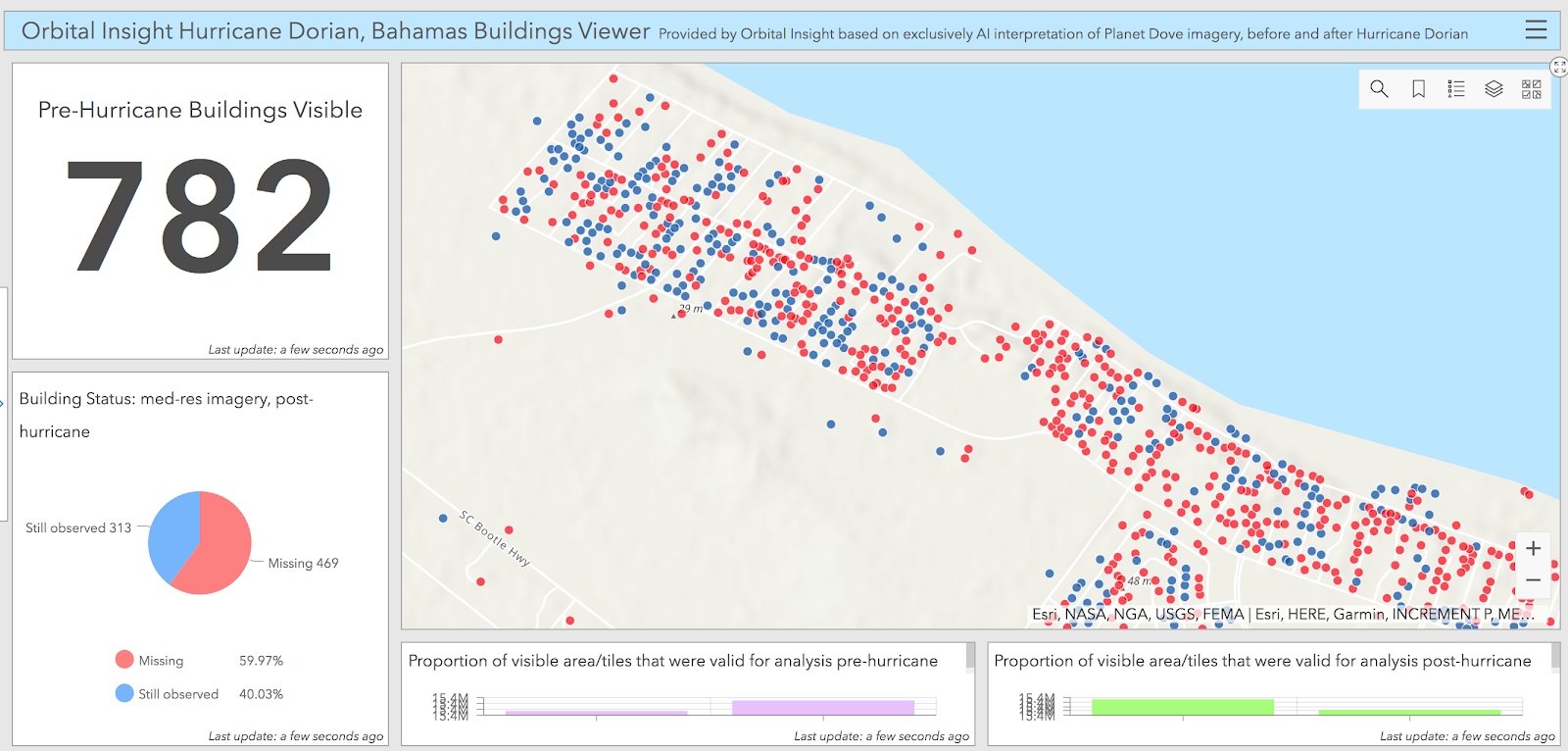 Hurricane Dorian Pre-Hurricane Buildings Visualization