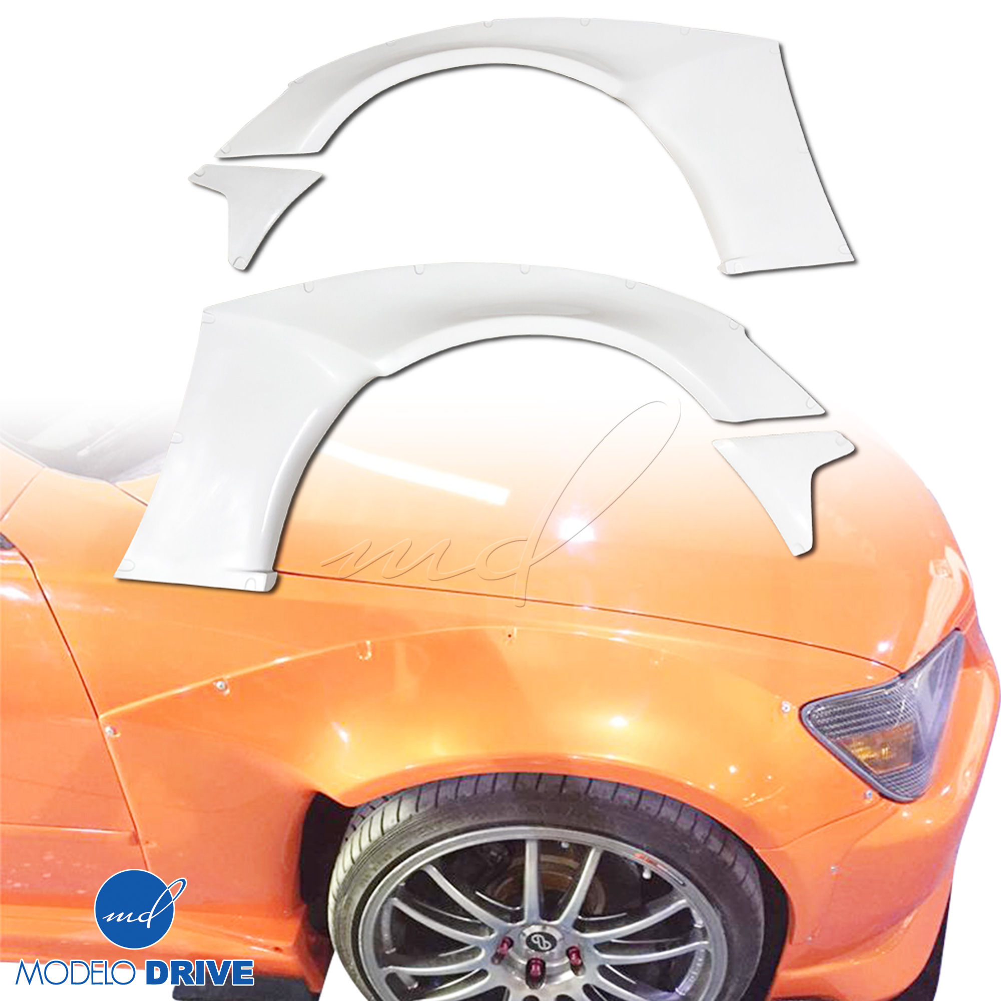 FRP MSV Wide Body 40mm Fender Flares (front) 4pc For Lexus IS Series