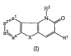 Imagen de la patente 1-HETEROCICLIL-1,5-DIHIDRO-PIRIDO[3,2-B]INDOL-2-ONAS.