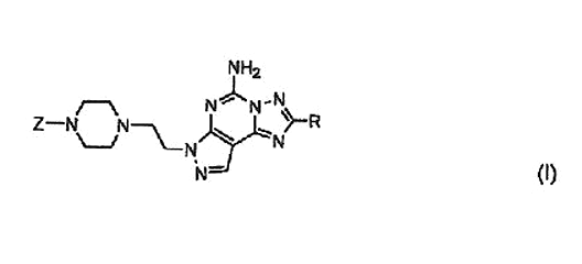 Imagen de la patente 2-HETEROARIL-PIRAZOLO-[4,3-E]-1,2,4-TRIAZOLO-[1,5-C]-PIRIMIDINA COMO ANTAGONISTAS DEL RECEPTOR A2A ADENOSINA.
