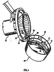 Imagen de la patente ACCESORIO DE RIEL CON ANILLO DE ACCESORIO ARTICULADO.