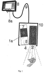 Imagen de la patente APARATO Y METODO DE VISUALIZACION DE OBJETOS OBJETIVO EN UNA TUBERIA QUE LLEVA FLUIDO.