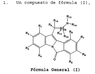 Imagen de la patente ARILCARBONIL INDOLES TETRACICLICOS NOVEDOSOS QUE TIENEN AFINIDAD POR EL RECEPTOR DE LA SEROTONINA, UTILES COMO AGENTES TERAPEUTICOS, PROCESO PARA SU PREPARACION Y COMPOSICIONES FARMACEUTICAS QUE LOS CONTIENEN.