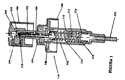 Imagen de la patente BOMBA MECANICA IMPELENTE DE LIQUIDOS EN FORMA ATOMIZADA, CON MEDIOS DE SELLO NO DESLIZANTES