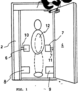 Imagen de la patente CABINA O COMPUERTA DE CONTROL DE ACCESO DE PERSONAL