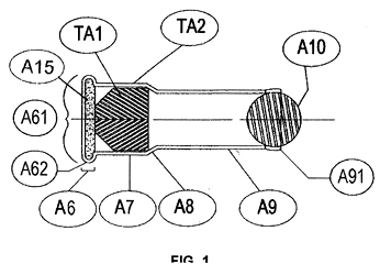 Imagen de la patente CARTUCHO PARA ENTRENAMIENTO DE PERCUSION ANULAR Y CENTRAL SIMULTANEA.
