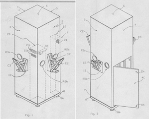 Imagen de la patente CONTENEDOR COMPACTADOR MANUAL DE ENVASES DESECHABLES.