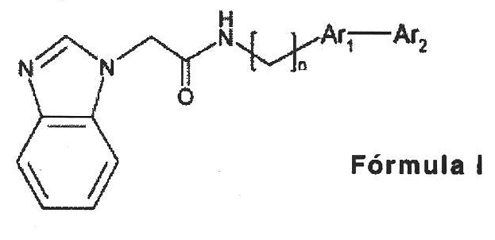Imagen de la patente DERIVADOS BIARILICOS DE 2-(BENCIMIDAZOL-1-IL)-ACETAMIDA Y SU USO COMO INHIBIDORES DEL RECEPTOR TRPV1.