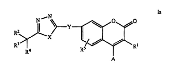 Imagen de la patente DERIVADOS DE COUMARINA SUSTITUIDOS CON TIADIAZOL Y SU USO COMO INHIBIDOR DE LA BIOSINTESIS DE LEUCOTRIENO.