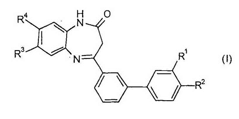 Imagen de la patente DERIVADOS DE DIHIDRO-BENZO[B] [1,4]DIAZEPIN-2-ONA-SULFONAMIDA.