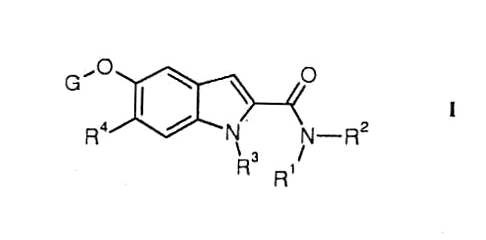 Imagen de la patente DERIVADOS DE INDOL-2-CARBOXAMIDA 5 SUBSTITUIDOS.