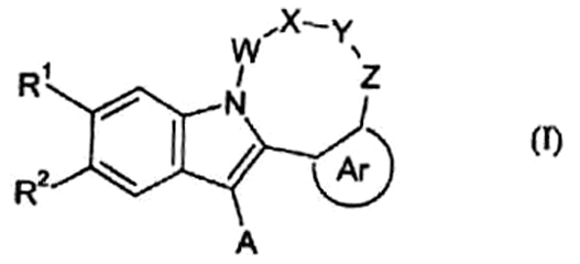 Imagen de la patente DERIVADOS DE INDOL TETRACICLICOS COMO AGENTES ANTIVIRICOS.