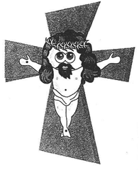 Imagen de la patente DIBUJO INDUSTRIAL CRUZ CON JESuS CRISTO APLICABLE A PULSERAS.