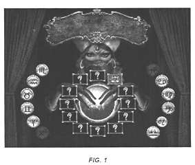Imagen de la patente DIBUJO INDUSTRIAL DE ORNAMENTACION APLICABLE A FRENTE DE MAQUINA RECREATIVA.