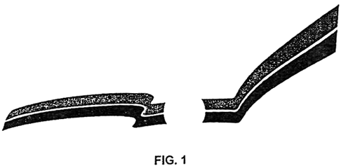 Imagen de la patente DIBUJO INDUSTRIAL DE FRANJAS DECORATIVAS APLICABLES A TRACTOCAMIONES