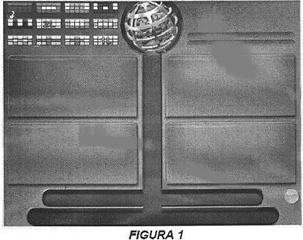 Imagen de la patente DIBUJO INDUSTRIAL PARA ORNAMENTACION APLICABLE A FRENTE DE MAQUINA RECREATIVA.