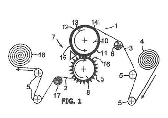Imagen de la patente DISPOSITIVO Y METODO DE PERFORACION PERMEABLE A LOS LIQUIDOS DE UN MATERIAL NO TEJIDO.