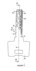 Imagen de la patente ELEMENTO DE COMBINACION DE LLAVE EN LLAVE CIEGA Y LLAVE.