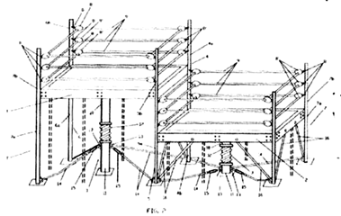 Imagen de la patente ESTRUCTURA DE RING PORTATIL DE DOS O MAS NIVELES CON SISTEMA DE AMORTIGUAMIENTO.