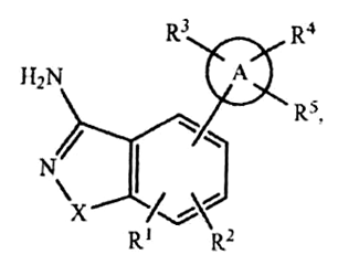 Imagen de la patente INHIBIDORES DE QUINASA, DE INDAZOL, BENCISOXAZOL Y BENCISOTIAZOL.