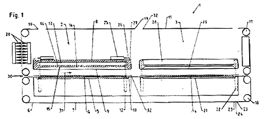 Imagen de la patente MAQUINA PARA PRODUCIR ELEMENTOS LAMINADOS DE MATERIAL COMPUESTO.