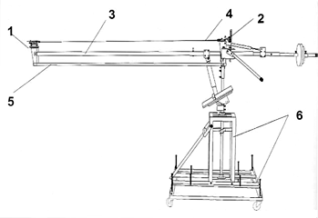 Imagen de la patente MECANISMO MONTABLE PARA GRUA QUE REALIZA MOVIMIENTOS DE TILTEO-PANEO DE VIDEO CAMARA Y CAMARA CINEMATOGRAFICA.