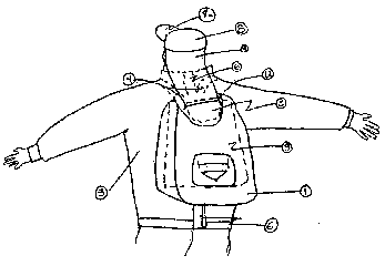 Imagen de la patente MOCHILA CON CHAMARRA Y GORRA OCULTAS