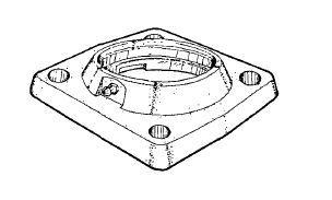 Imagen de la patente MODELO DE CAJA PARA CHUMACERA DE TRANSMISION MECANICA.