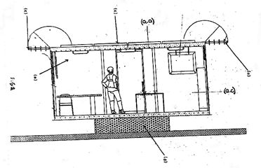 Imagen de la patente MODELO DE UTILIDAD DE LOCAL COMERCIAL MOVIL CON EXHIBICIoN Y MARQUESINAS ABATIBLES