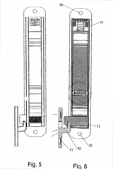 Imagen de la patente MODELO DE UTILIDAD DE SEGURO PARA PUERTAS Y VENTANAS CORREDIZAS.