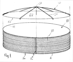 Imagen de la patente MODELO DE UTILIDAD DE TANQUE CIRCULAR DESARMABLE PARA ALMACENAR LIQUIDOS.