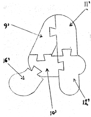Imagen de la patente MODELO DE UTILIDAD ROMPECABEZAS CONSTRUCTIVO