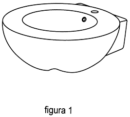 Imagen de la patente MODELO INDUSRIAL DE LAVABO.
