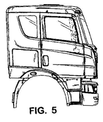 Imagen de la patente MODELO INDUSTRAIL DE CABINA NOCTURNA DE TECHO PLANO PARA CAMION.