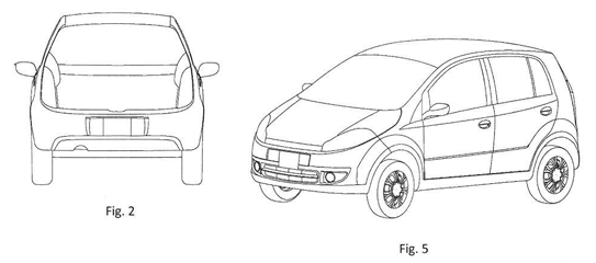 Imagen de la patente MODELO INDUSTRIAL DE AUTOMOVIL.