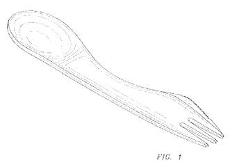 Imagen de la patente MODELO INDUSTRIAL DE COMBINACION DE TENEDOR, CUCHARA Y CUCHILLO.
