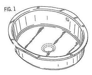 Imagen de la patente MODELO INDUSTRIAL DE LAVABO.