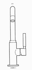 Imagen de la patente MODELO INDUSTRIAL DE LLAVE DE AGUA PARA FREGADERO.