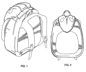 Imagen de la patente MODELO INDUSTRIAL DE MOCHILA.